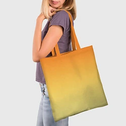 Сумка-шопер Оранжевый, желтый градиент, цвет: 3D-принт — фото 2