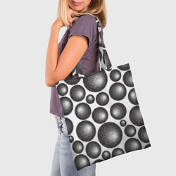 Сумка-шопер Объёмные шары - текстура, цвет: 3D-принт — фото 2