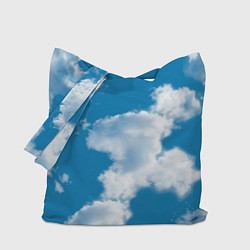 Сумка-шопер Небо в облаках, цвет: 3D-принт