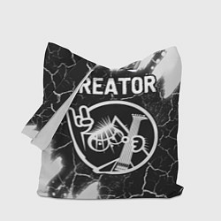 Сумка-шопер Kreator кот - краска, цвет: 3D-принт