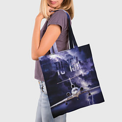 Сумка-шопер Ту-154 Гроза, цвет: 3D-принт — фото 2