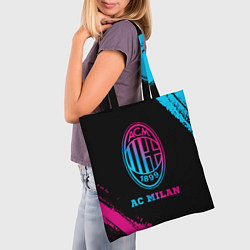 Сумка-шопер AC Milan - neon gradient, цвет: 3D-принт — фото 2