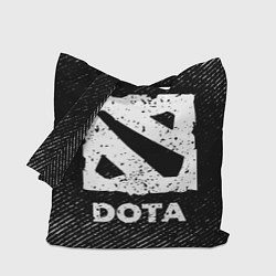 Сумка-шопер Dota с потертостями на темном фоне, цвет: 3D-принт