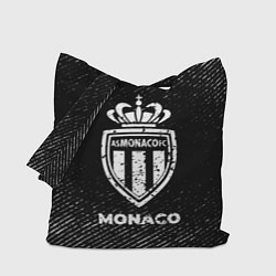 Сумка-шопер Monaco с потертостями на темном фоне, цвет: 3D-принт