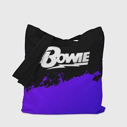 Сумка-шоппер David Bowie purple grunge