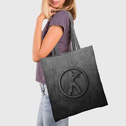 Сумка-шопер Чугунный логотип Counter Strike, цвет: 3D-принт — фото 2