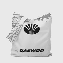 Сумка-шопер Daewoo speed шины на светлом: символ, надпись, цвет: 3D-принт