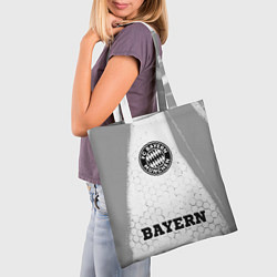Сумка-шопер Bayern sport на светлом фоне: символ, надпись, цвет: 3D-принт — фото 2