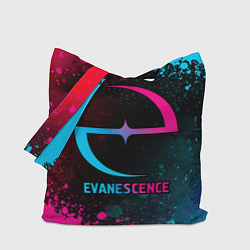 Сумка-шопер Evanescence - neon gradient, цвет: 3D-принт