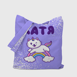Сумка-шопер Катя кошка единорожка, цвет: 3D-принт