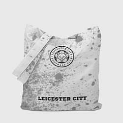 Сумка-шопер Leicester City sport на светлом фоне: символ, надп, цвет: 3D-принт