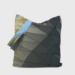 Сумка-шопер Абстрактная сетка из множества фигур, цвет: 3D-принт