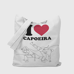 Сумка-шопер I love Capoeira Battle line graph, цвет: 3D-принт