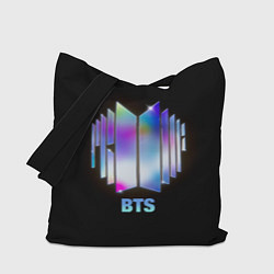 Сумка-шопер BTS gradient logo, цвет: 3D-принт