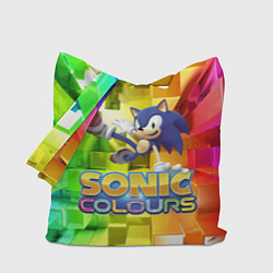 Сумка-шопер Sonic Colours - Hedgehog - Video game, цвет: 3D-принт