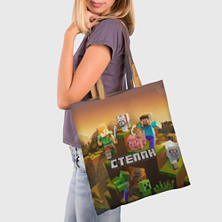 Сумка-шопер Степан Minecraft, цвет: 3D-принт — фото 2