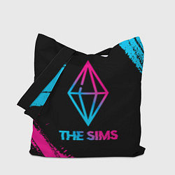Сумка-шопер The Sims - neon gradient, цвет: 3D-принт