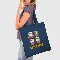 Сумка-шопер South park космонавты, цвет: 3D-принт — фото 2