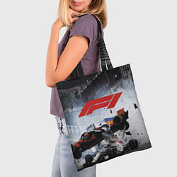Сумка-шопер Формула 1 - ни за что, блин!, цвет: 3D-принт — фото 2