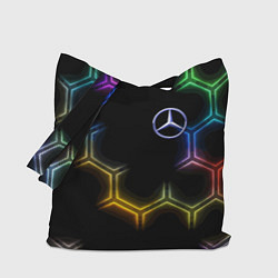 Сумка-шоппер Mercedes - neon pattern