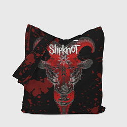 Сумка-шопер Slipknot - красный козел, цвет: 3D-принт