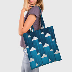 Сумка-шопер Night clouds, цвет: 3D-принт — фото 2