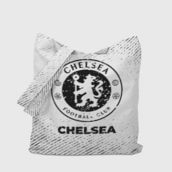 Сумка-шопер Chelsea с потертостями на светлом фоне, цвет: 3D-принт