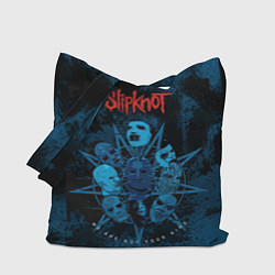 Сумка-шопер Slipknot blue, цвет: 3D-принт
