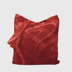 Сумка-шопер Текстура - Red wave, цвет: 3D-принт