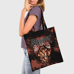 Сумка-шопер Slipknot horror, цвет: 3D-принт — фото 2