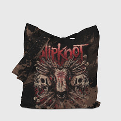 Сумка-шопер Slipknot skull, цвет: 3D-принт