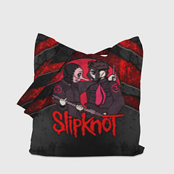 Сумка-шопер Slipknot black and red, цвет: 3D-принт