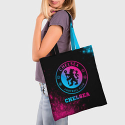Сумка-шопер Chelsea - neon gradient, цвет: 3D-принт — фото 2