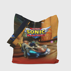 Сумка-шопер Team Sonic racing - hedgehog - video game, цвет: 3D-принт