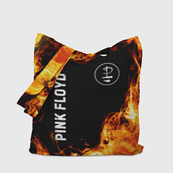 Сумка-шопер Pink Floyd и пылающий огонь, цвет: 3D-принт