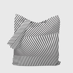 Сумка-шопер Ломанные линии и оптическая иллюзия, цвет: 3D-принт