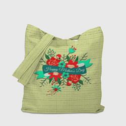 Сумка-шоппер Happy Mothers Day - букет