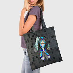 Сумка-шопер Minecraft - character - video game, цвет: 3D-принт — фото 2