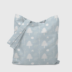 Сумка-шопер Зимние ёлочки, цвет: 3D-принт