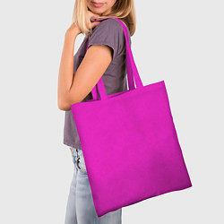 Сумка-шопер Розовый фуксиевый текстурированный, цвет: 3D-принт — фото 2