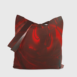 Сумка-шопер Темно красные волны, цвет: 3D-принт