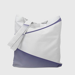 Сумка-шоппер Абстрактный белый и фиолетовый паттерн