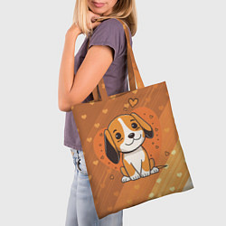 Сумка-шопер Любимый питомец, цвет: 3D-принт — фото 2