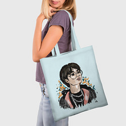 Сумка-шопер Ли Ноу портрет акварель, цвет: 3D-принт — фото 2