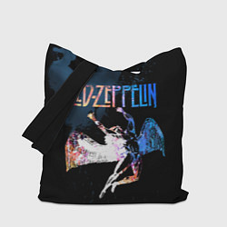 Сумка-шопер Led Zeppelin black, цвет: 3D-принт