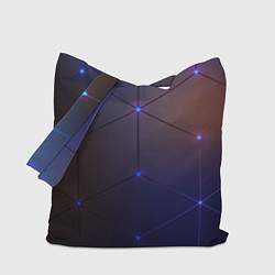 Сумка-шопер Неоновая современная броня, цвет: 3D-принт