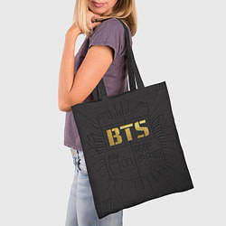 Сумка-шопер BTS Bulletproof, цвет: 3D-принт — фото 2