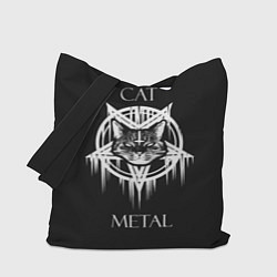 Сумка-шопер Cat metal, цвет: 3D-принт