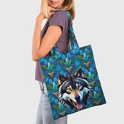 Сумка-шопер Волк из джунглей, цвет: 3D-принт — фото 2