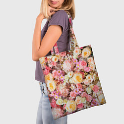 Сумка-шопер Тысяча цветов, цвет: 3D-принт — фото 2